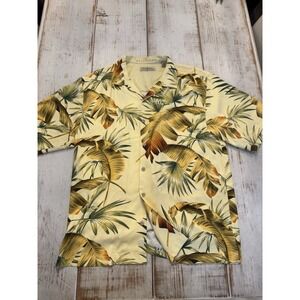 Tommy Bahama Island Hawaiian Shirt Mens Large Multicolor Tropical Silk